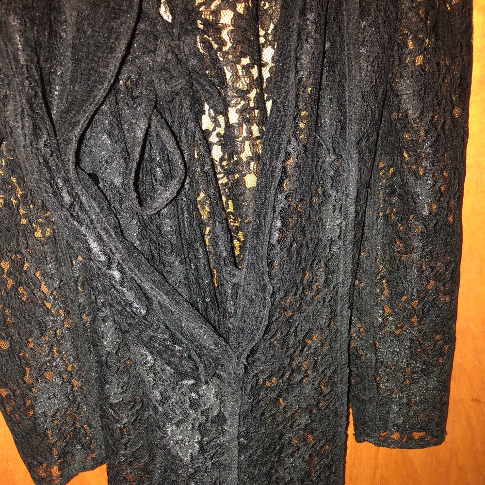 Black lace cover up